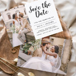 Flyer Presupuesto Guardar la foto Minimalista de fecha e<br><div class="desc">Presupuesto Foto Minimalista moderna y elegante Guardar la postal del Boda de fecha. La tarjeta de invitación para guardar la fecha incluye una tipografía de escritura con letras a mano moderna con una moda y un diseño sencillo al que se puede añadir la imagen de fotografía de compromiso personalizada.</div>