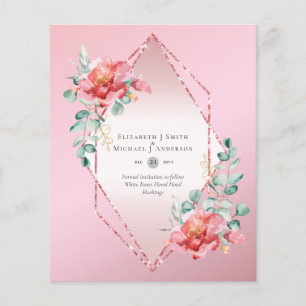 Flyer PRESUPUESTO GUARDAR LAS FECHAS - Floral de rosas b