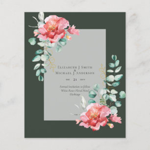 Flyer PRESUPUESTO GUARDAR LAS FECHAS - Floral de rosas b