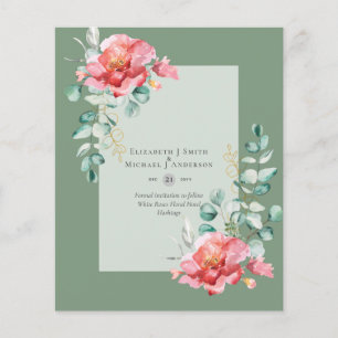 Flyer PRESUPUESTO GUARDAR LAS FECHAS - Rosas Blancas Flo