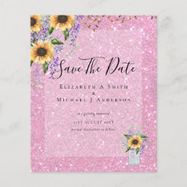 Flyer PRESUPUESTO GUARDAR LAS FECHAS Rústicos Sunflowers