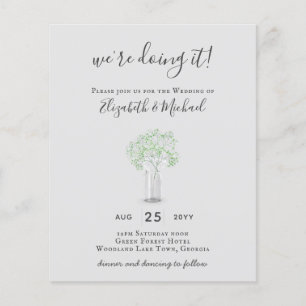 Flyer PRESUPUESTO Gypsophila Mason Jar Modern Minimal BO