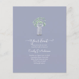 Flyer PRESUPUESTO Gypsophila Mason Jar Modern Minimal BO