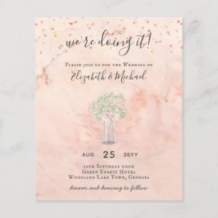 Flyer PRESUPUESTO Gypsophila Mason Jar Modern Minimal BO