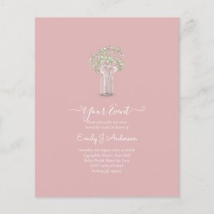Flyer PRESUPUESTO Gypsophila Mason Jar Modern Minimal BO