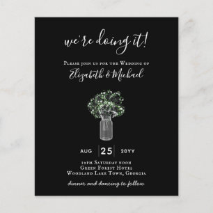 Flyer PRESUPUESTO Gypsophila Mason Jar Modern Minimal BO