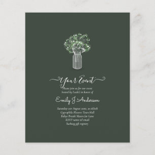 Flyer PRESUPUESTO Gypsophila Mason Jar Modern Minimal BO