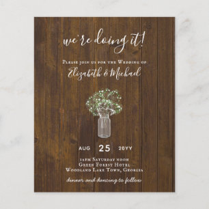 Flyer PRESUPUESTO Gypsophila Mason Jar Modern Minimal BO