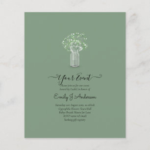 Flyer PRESUPUESTO Gypsophila Mason Jar Modern Minimal BO