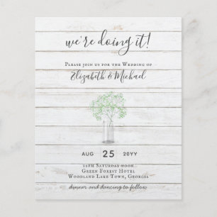 Flyer PRESUPUESTO Gypsophila Mason Jar Modern Minimal BO