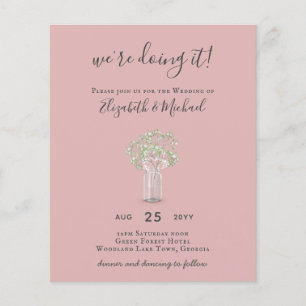 Flyer PRESUPUESTO Gypsophila Mason Jar Modern Minimal BO