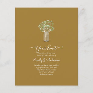 Flyer PRESUPUESTO Gypsophila Mason Jar Modern Minimal BO