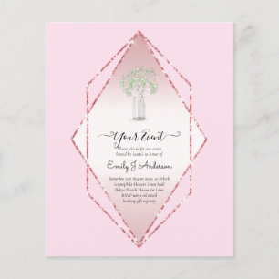Flyer PRESUPUESTO Gypsophila Tarro de Mason BODA Minimal