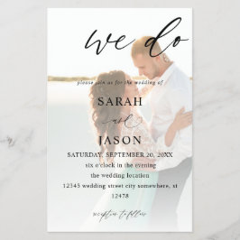 Flyer Presupuesto Hacemos Caligrafía Fotográfica Boda ME