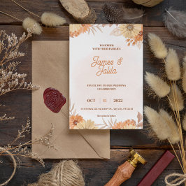 Flyer presupuesto | invitación a boda floral
