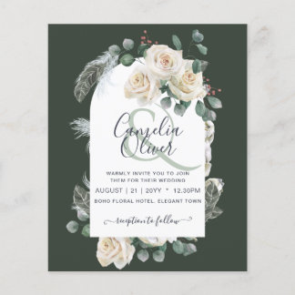 Flyer PRESUPUESTO Invitación de Boda con Arco de Rosas B