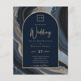Flyer PRESUPUESTO Invitación de boda con cielo estrellad