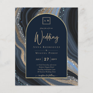 Flyer PRESUPUESTO Invitación de boda con cielo estrellad