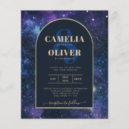 Flyer PRESUPUESTO Invitación de Boda Noche Estrellada Az