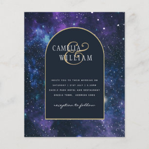 Flyer PRESUPUESTO Invitación de Boda Noche Estrellada Pú