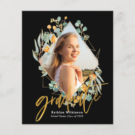 Flyer PRESUPUESTO Invitación de Grado Geométrico de Euca