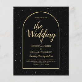 Flyer PRESUPUESTO INVITADO DE Boda Nocturno DE ORO NEGRO