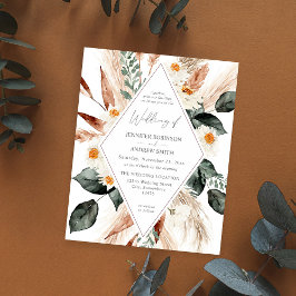 Flyer Presupuesto LG Texto Boho Cobre Floral 3 Boda