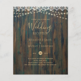 FLYER PRESUPUESTO LUCES RÚSTICAS INVITACIÓN DE RECEPCIÓN