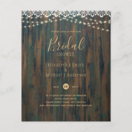 FLYER PRESUPUESTO LUCES RÚSTICAS LACE BRIDAL DUCHA INVIT