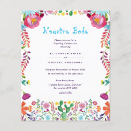 Flyer PRESUPUESTO MÁS BAJO Boda De Flores Folclóricas De