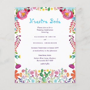 Flyer PRESUPUESTO MÁS BAJO Boda De Flores Folclóricas De