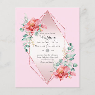 Flyer PRESUPUESTO MÁS BAJO Boda de la Floral Roja RoseGo