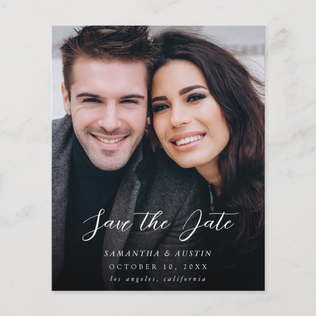 Flyer Presupuesto MOD V Photo Elegant Guardar la fecha - (Frente)