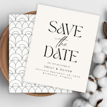 Presupuesto Moderno boda simple crema negro elegan