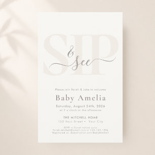 Flyer Presupuesto Moderno Minimalista Boho Chic para Sip