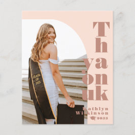 Flyer PRESUPUESTO Moderno Rosa Rosado Foto Grad Gracias