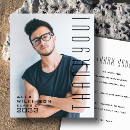 Flyer PRESUPUESTO Moderno Script Black Photo GRAD Gracia