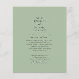 Flyer PRESUPUESTO Monocromo de sabio bilingüe de doble c