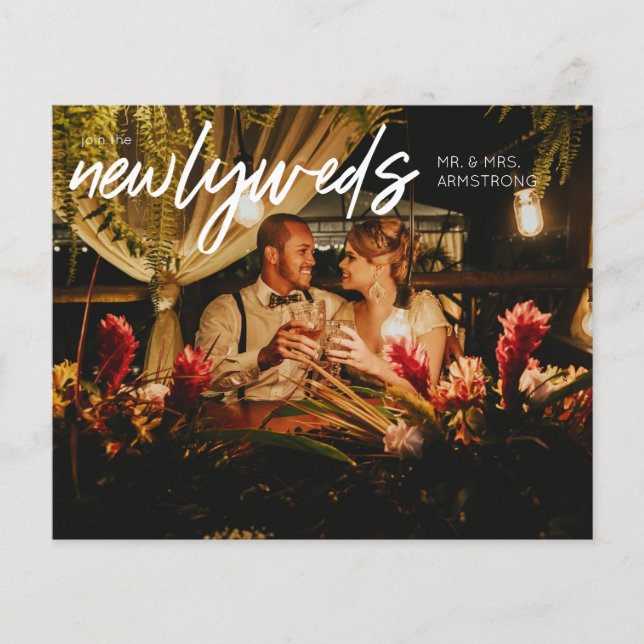 Flyer Presupuesto Novedades Horiz 1 Foto Recepción Boda (Frente)