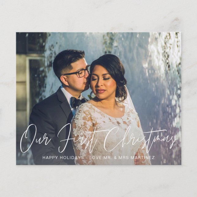 Flyer Presupuesto Nuestra Primera Navidad Foto & Cuadros (Frente)