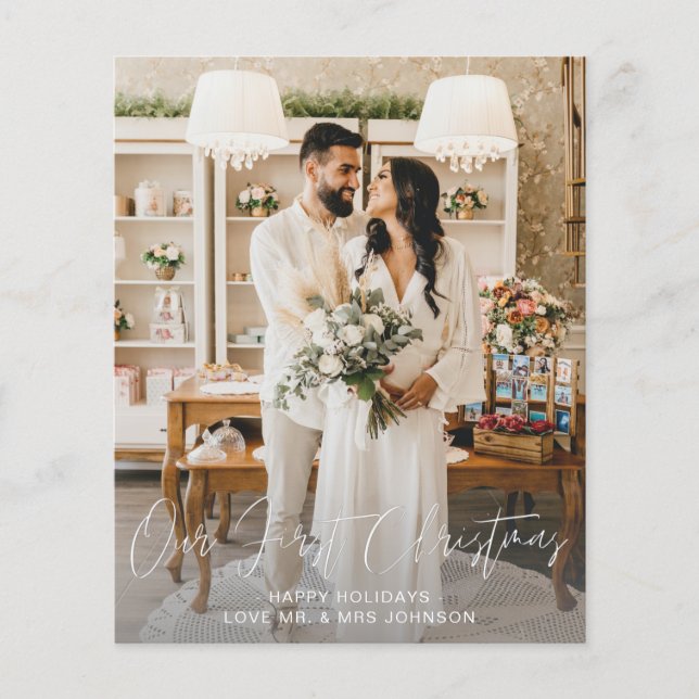 Flyer Presupuesto Nuestra Primera Navidad Vertical Y Dos (Frente)