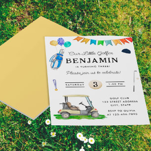 Flyer Presupuesto Nuestro pequeño golfista Amarillo Cump