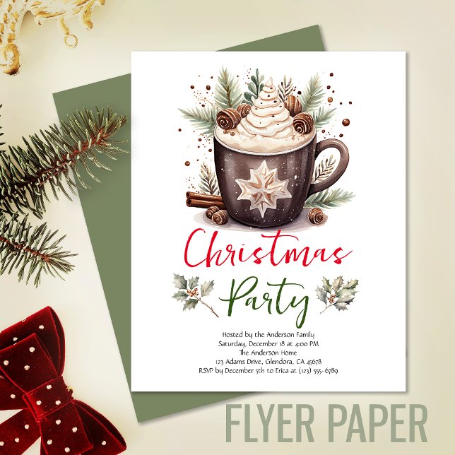 Flyer Presupuesto para invitaciones de fiesta de Navidad (Exceptional value: budget-friendly Christmas invitation for memorable events and cost saving!)