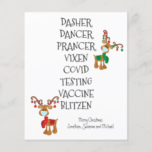 Flyer Presupuesto para Nombres de Renos de Navidades de 