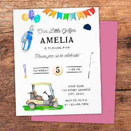 Flyer Presupuesto para nuestro pequeño golfista Cumpleañ