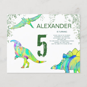 Flyer Presupuesto para una fiesta de cumpleaños colorida