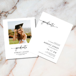 Flyer PRESUPUESTO Partido de Graduación de Script Modern