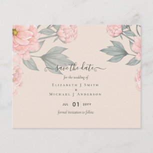 Flyer PRESUPUESTO PEONIAS Rosa Salvia Melocotón Boda