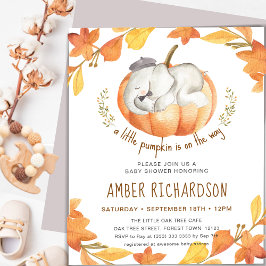 Flyer PRESUPUESTO Pequeña Calabaza Elefante Niño Baby Sh