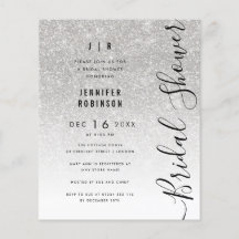 Presupuesto Plata Glam Glitter Despedida de Solter